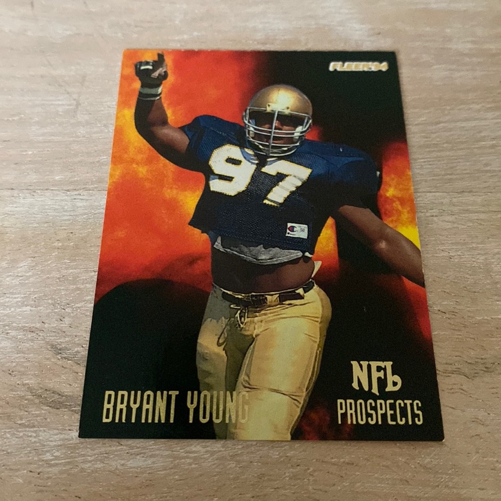 Bryant Young DT 49ERS 1994 Card